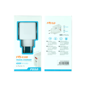 Alimentatore da parete fast charger doppia porta USBC